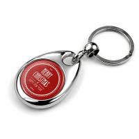 Metal keychain with coin for shopping cart MH-25 CARRO