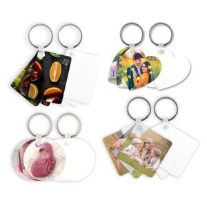 Foil keychains 2 sides