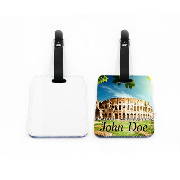 Etiqueta para maletas símil piel