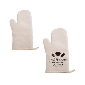 Gant de four aspect lin