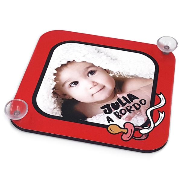 Cartel "bebé a bordo" con ventosa