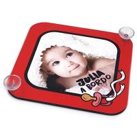 Cartel "bebé a bordo" con ventosa