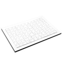 96 pieces wood puzzles with frame ( 20 x 28,5 cm)