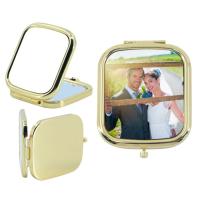 Espejo de bolso rectangular