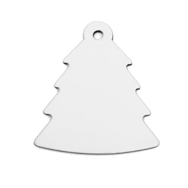 Wooden Christmas tree ornaments (2 sides)