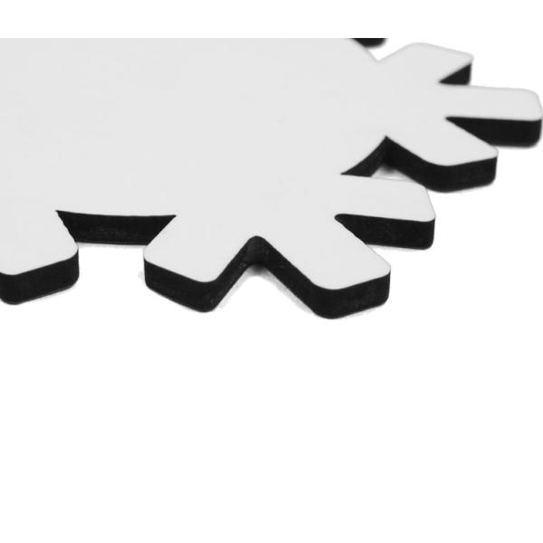 Wooden snowflake ornaments (2 sides)