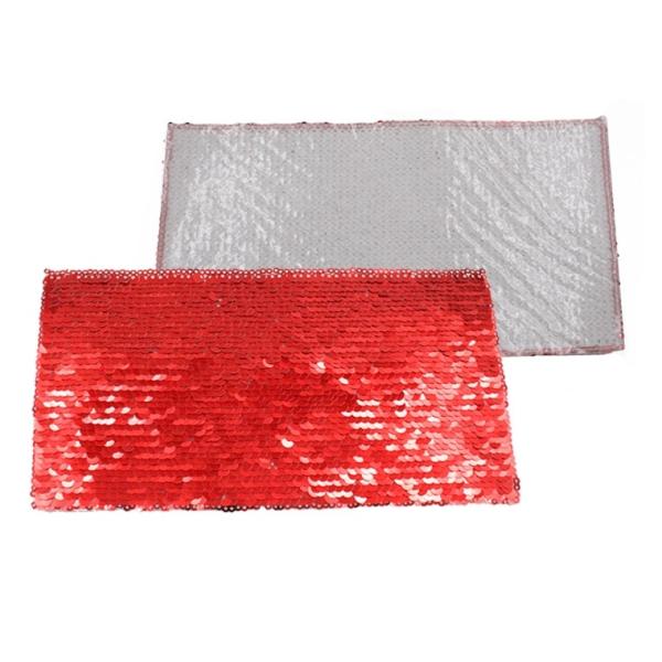 Transfers de lentejuelas reversible rectangular