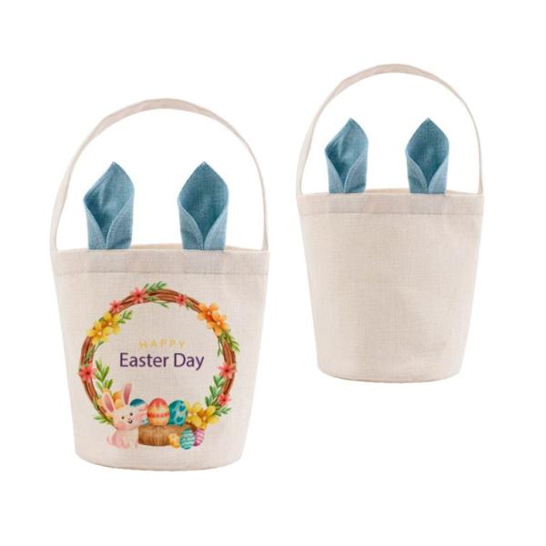 Linen Easter Basket for sublimation
