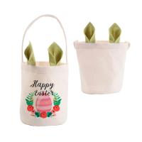 Cesta de Pascua de lino Verde