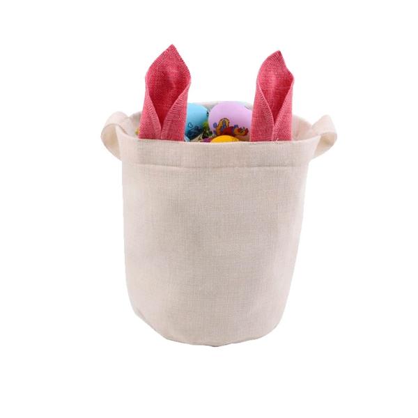 Linen Easter Basket for sublimation