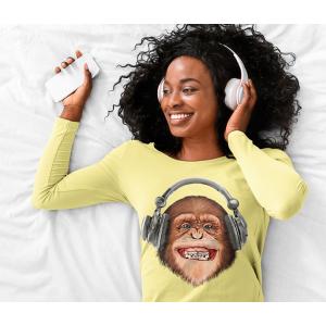 Transfert textile désign Monkey Auriculares 2