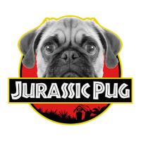 Transfer textil diseño Jurassic Pug