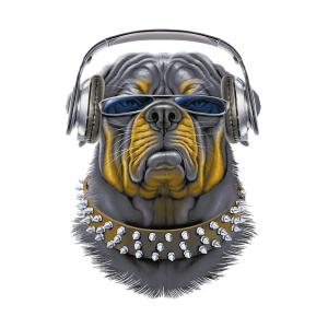 Transfer textil diseño Rodweiler