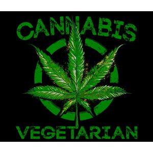 Transfer textil diseño Cannabis Vegetarian