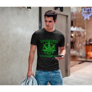 Transfer textil diseño Cannabis Vegetarian 2