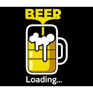 Textil transfer design Beer Loading