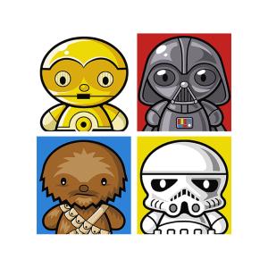 Transfert textile désign Star Wars Dibujos