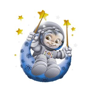 Textil transfer design Astronauta