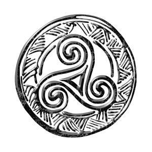 Textil transfer design Trisquel