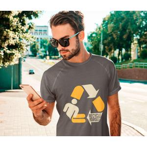 Transfert textile désign Recycle 2