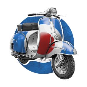 Textil transfer design Vespa