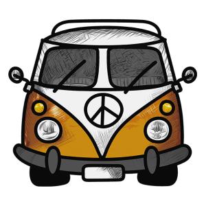 Transfer textil diseño Ban peace