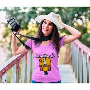 Transfert textile désign Vespa peace 2