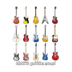 Textil transfer design Guitars