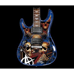 Textil transfer design The guitar