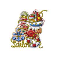 Transfer textil diseño Sailor Kids