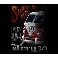 Textil transfer design Summer story