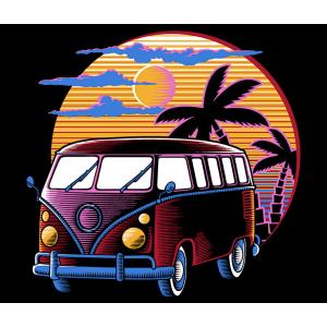 Textil transfer design Sunset