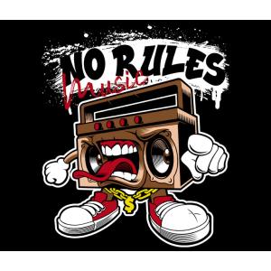 Transfer textil diseño No rules