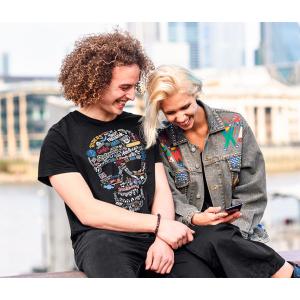 Textil transfer design Skull Street 2