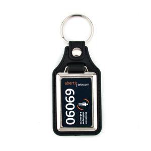 Imitation leather rectangular keychains MD-40