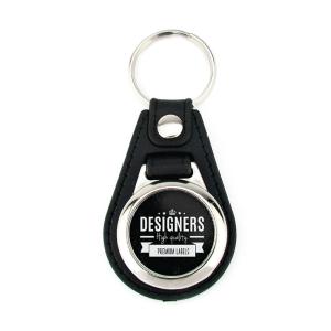 Imitation leather circular keychains MD-25