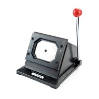 Paper punch-cutter for rectangular magnets and badges