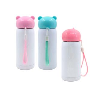 Bouteille en acier inoxydable avec bouchon ours