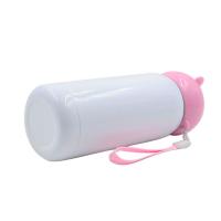 Botella de acero inoxidable con tapa en forma de oso