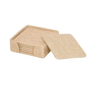 Posavasos cuadrado tipo arpillera (Pack 6) 2