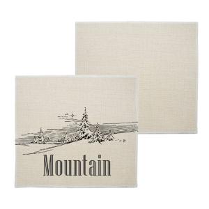 Square linen-type coasters