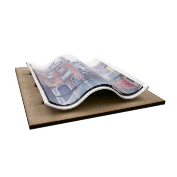 Acrylic photo frame corrugated mold