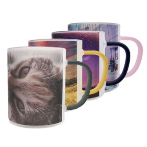 Tazas de cristal esmerilado de colores 2