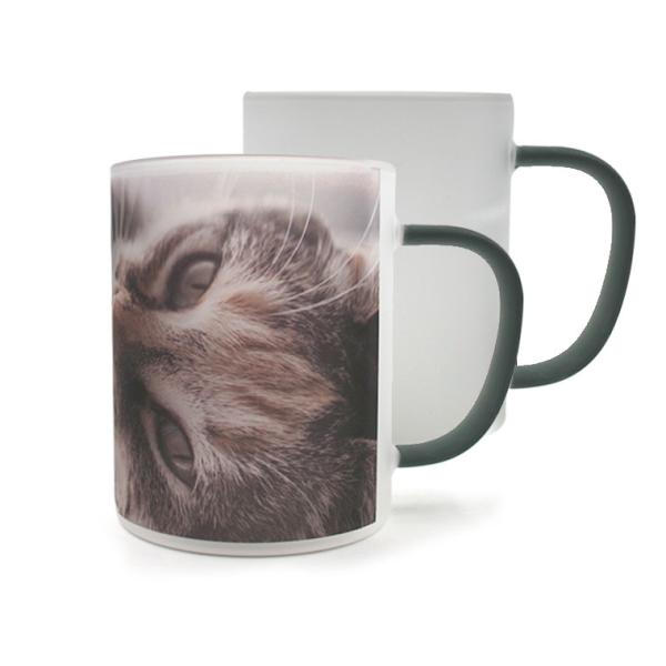 Tazas de cristal esmerilado de colores