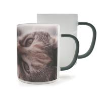 Tazas de cristal esmerilado de colores