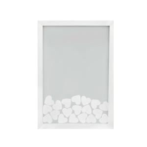 Cadre photo et blocs de coeurs 42x30 cm