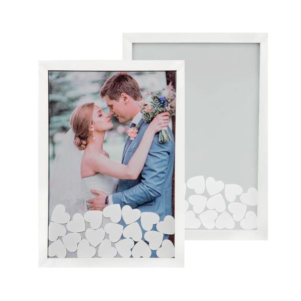 Photo frame and blocks of hearts 42x30 cm