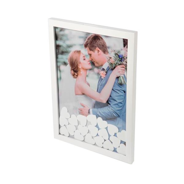 Photo frame and blocks of hearts 42x30 cm