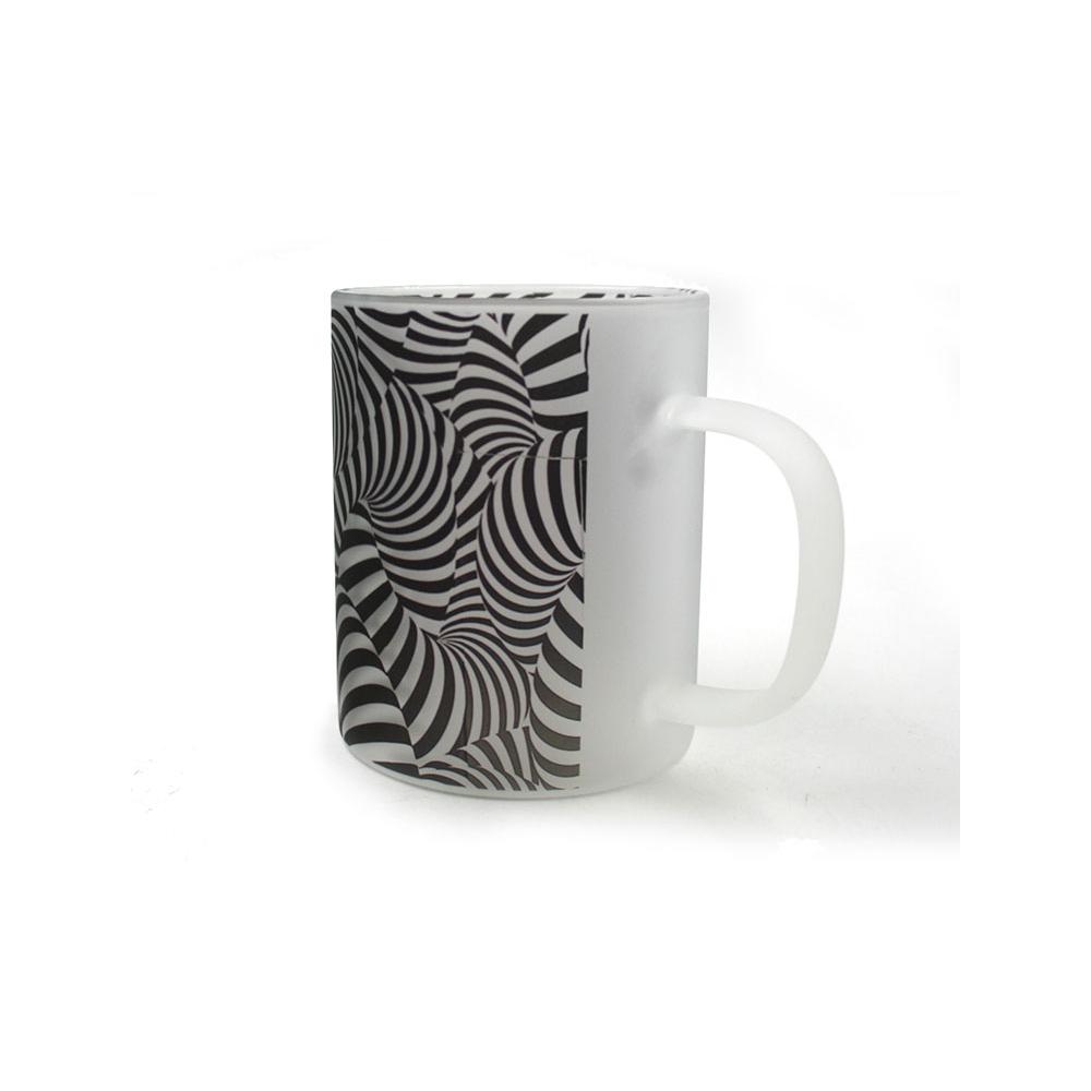 Frosted glass mugs for sublimation