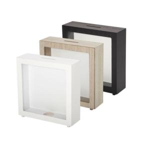 Hucha de madera en forma de marco 16,5x16,5 cm